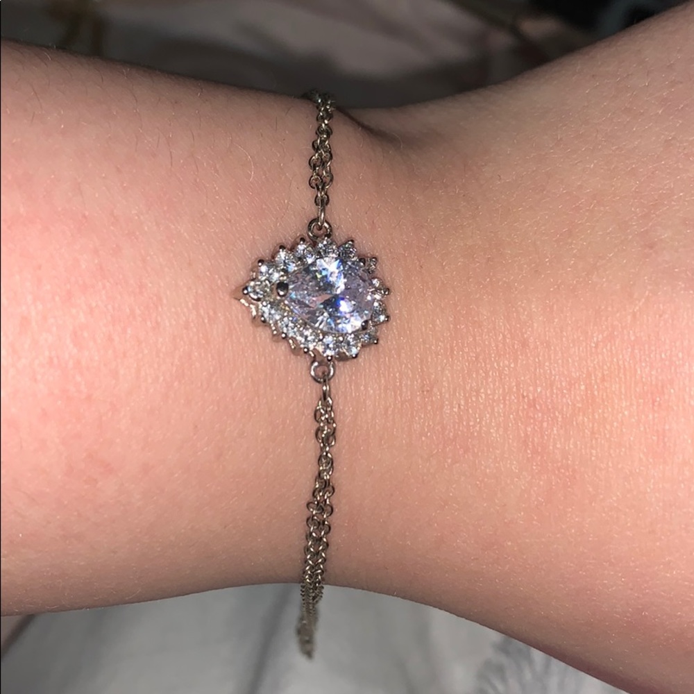 Teardrop cz bracelet